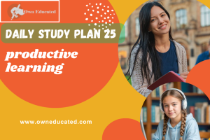 Daily Study Plan 25|productive learning