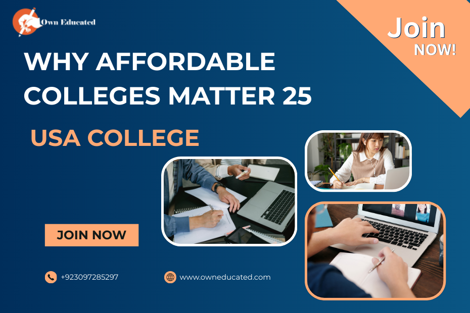 Why Affordable Colleges Matter25 |USA college